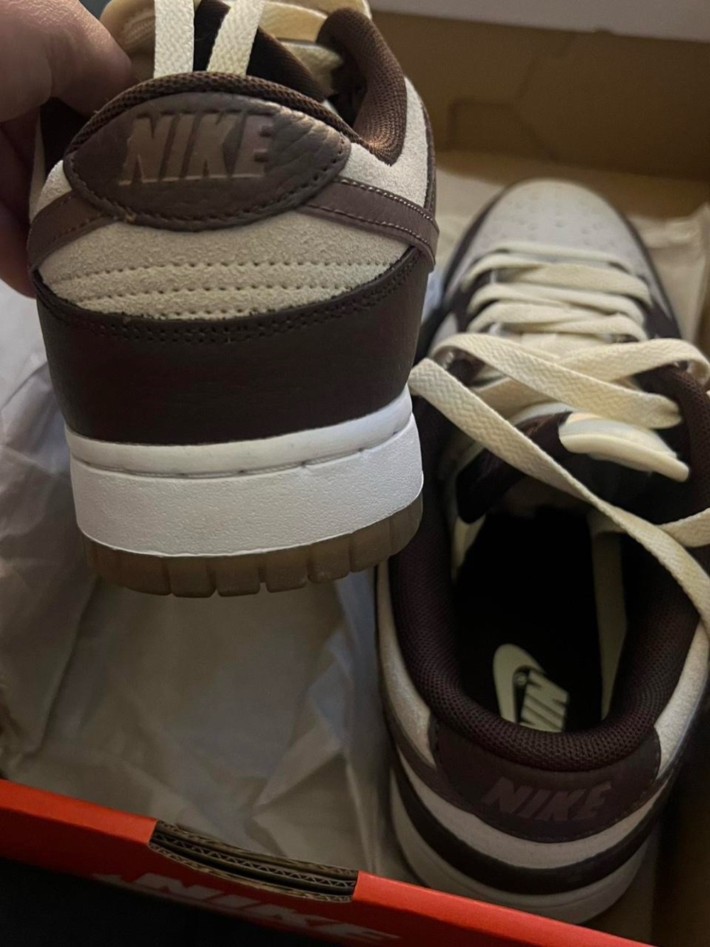 Nike Women’s Low-Top Sneakers in Brown and Cream - Picture 5 of 8
